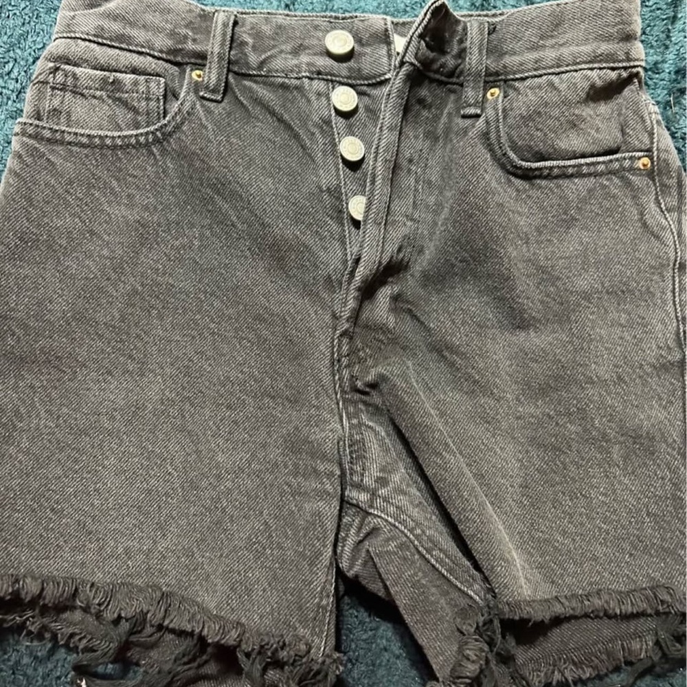 PacSun Black High-Waist Button-Fly Jeans